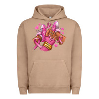 Pigment Burro Breast Cancer afro girl sneakers Urban Hoodie - RanaPortraitStore
