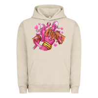 Breast Cancer Afro Girl Sneakers Urban Hoodie | Teevron