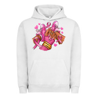 Pigment Lunar Rock Breast Cancer afro girl sneakers Urban Hoodie - RanaPortraitStore