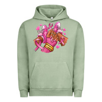 Pigment Oil Green Breast Cancer afro girl sneakers Urban Hoodie - RanaPortraitStore