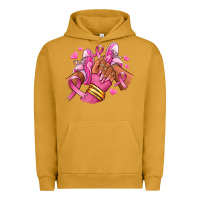 Pigment Peanut Butter Breast Cancer afro girl sneakers Urban Hoodie - RanaPortraitStore