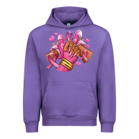 Tulip Breast Cancer afro girl sneakers Urban Hoodie - RanaPortraitStore