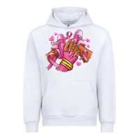 White Breast Cancer afro girl sneakers Urban Hoodie - RanaPortraitStore