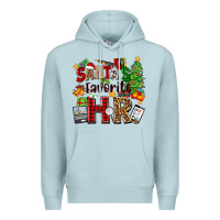 Blue Mist santa's favorite hr Premium Hoodie - Zillion Design Studio