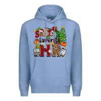 Colony Blue santa's favorite hr Premium Hoodie - Zillion Design Studio
