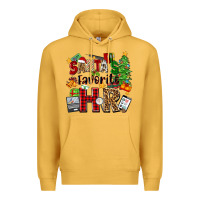 Mustard santa's favorite hr Premium Hoodie - Zillion Design Studio