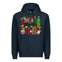 Navy santa's favorite hr Premium Hoodie - Zillion Design Studio