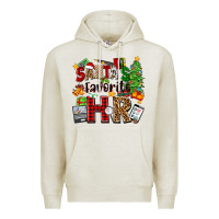 Oatmeal Heather santa's favorite hr Premium Hoodie - Zillion Design Studio