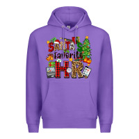 Purple santa's favorite hr Premium Hoodie - Zillion Design Studio