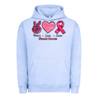 Pigment Grape Ice Peace Love Cure Cancer Urban Hoodie - RanaPortraitStore