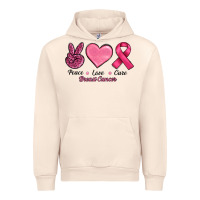 Sandshell Peace Love Cure Cancer Urban Hoodie - RanaPortraitStore