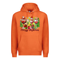 Carrot merry christmas wine glasses Premium Hoodie - Zillion Design Studio