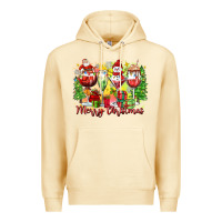 Pina Colada merry christmas wine glasses Premium Hoodie - Zillion Design Studio