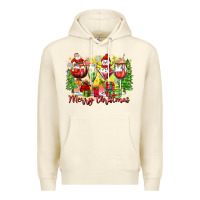 Sandshell merry christmas wine glasses Premium Hoodie - Zillion Design Studio