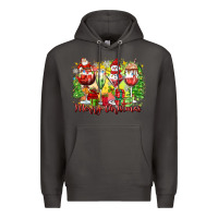 Smoke merry christmas wine glasses Premium Hoodie - Zillion Design Studio