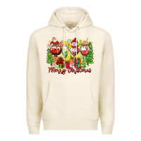 Tofu merry christmas wine glasses Premium Hoodie - Zillion Design Studio