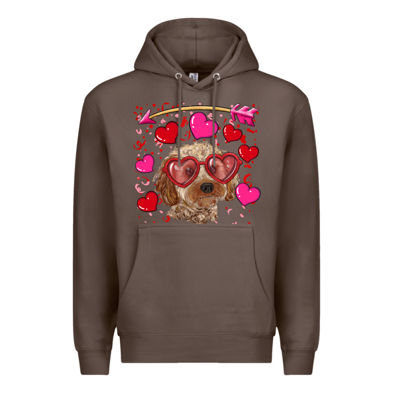 Valentine's Day Cockapoo Premium Hoodie by RanaPortraitStore | Teevron