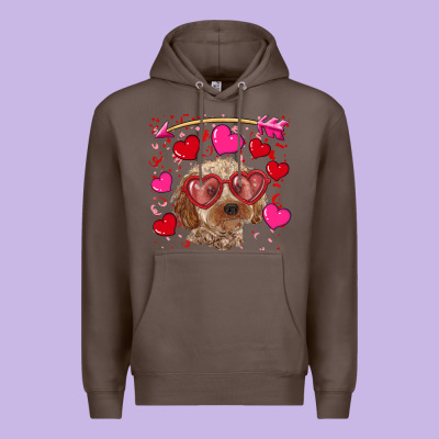 Premium Hoodie Valentine's day cockapoo