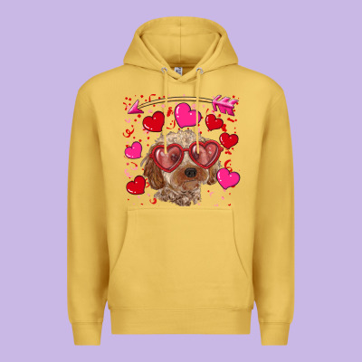 Premium Hoodie Valentine's day cockapoo