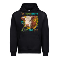 Black im head heffa just ask me Urban Hoodie - texasbilliewilder