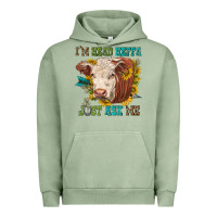 Pigment Oil Green im head heffa just ask me Urban Hoodie - texasbilliewilder