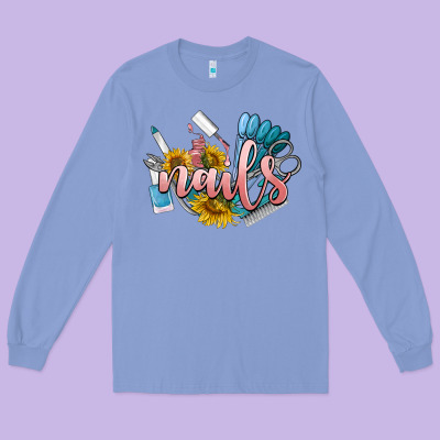 Nails Long Sleeve Tee Designed By Barkaloodesign