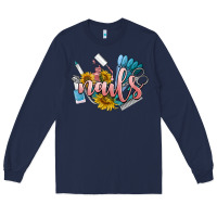 Navy nails Long Sleeve Tee - BarkalooDesign