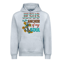 Heather Grey jesus is the anchor of my soul Urban Hoodie - texasbilliewilder
