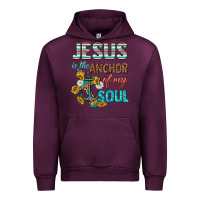 Mauve Wine jesus is the anchor of my soul Urban Hoodie - texasbilliewilder