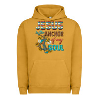 Pigment Peanut Butter jesus is the anchor of my soul Urban Hoodie - texasbilliewilder