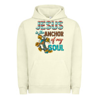 Pigment Pistachio jesus is the anchor of my soul Urban Hoodie - texasbilliewilder