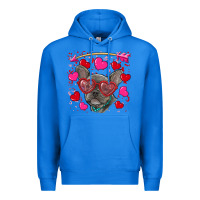 True Royal Valentine's day french bulldog puppy Premium Hoodie - RanaPortraitStore