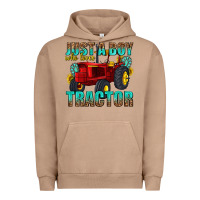 Pigment Burro just a boy who loves tractor Urban Hoodie - texasbilliewilder