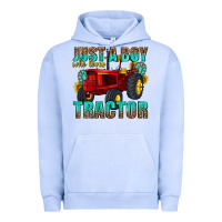 Pigment Grape Ice just a boy who loves tractor Urban Hoodie - texasbilliewilder