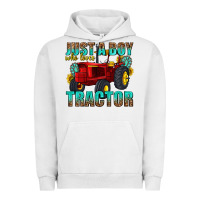 Pigment Lunar Rock just a boy who loves tractor Urban Hoodie - texasbilliewilder