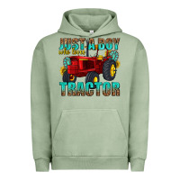 Pigment Oil Green just a boy who loves tractor Urban Hoodie - texasbilliewilder