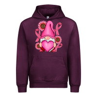 Mauve Wine Breast Cancer gnomes Urban Hoodie - RanaPortraitStore