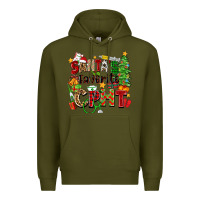 Army Green santa's favorite cpht Premium Hoodie - Zillion Design Studio
