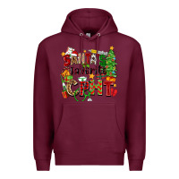 Burgundy santa's favorite cpht Premium Hoodie - Zillion Design Studio