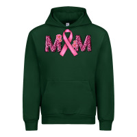 Forest Green Breast Cancer Awareness Mom Urban Hoodie - RanaPortraitStore