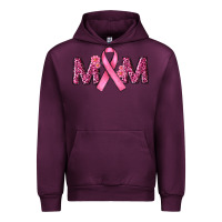 Mauve Wine Breast Cancer Awareness Mom Urban Hoodie - RanaPortraitStore
