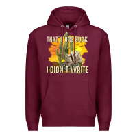 Burgundy thats one book i didnt write tbw Premium Hoodie - texasbilliewilder