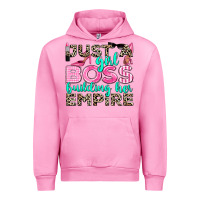 Fuchsia Pink just a girl boss building her empire Urban Hoodie - texasbilliewilder