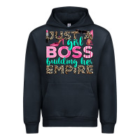 Navy just a girl boss building her empire Urban Hoodie - texasbilliewilder