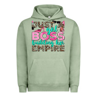 Pigment Oil Green just a girl boss building her empire Urban Hoodie - texasbilliewilder