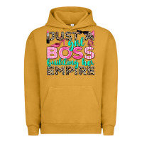 Pigment Peanut Butter just a girl boss building her empire Urban Hoodie - texasbilliewilder
