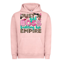 Pigment Salmon just a girl boss building her empire Urban Hoodie - texasbilliewilder