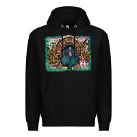 Black thanksgiving turkey with background Premium Hoodie - RanaPortraitStore