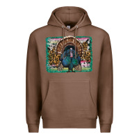 Chestnut thanksgiving turkey with background Premium Hoodie - RanaPortraitStore