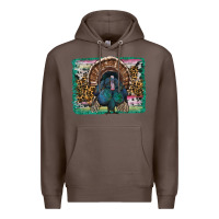 Coffee thanksgiving turkey with background Premium Hoodie - RanaPortraitStore